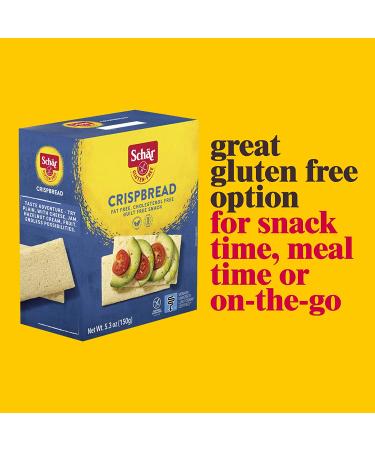 Schar Gluten-Free Crispbread - Non-GMO, No Lactose, Fat, Cholesterol, Wheat or Preservatives (5.3 oz) - Buy Online on SooperMarket.com