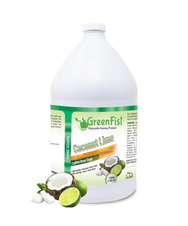 GreenFist Lotionized Hand Soap   Liquid Gel Refill   Made in USA  128 Ounce (1 Gallon) (Coconut Lime)