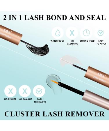 SISILILY Lash Extension Kit - 72 Individual Lashes with Bond & Seal | C D Curl DIY Reusable Fluffy Eyelash Clusters - Buy Online on SooperMarket.com