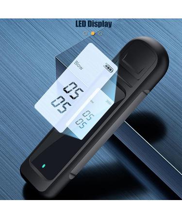 Cryfokt Portable Breathalyzer | 0-0.19% BAC | Rechargeable & Smart | Digital Display & LED Indicator | Ideal for Personal & Professional Use - Buy Online on SooperMarket.com