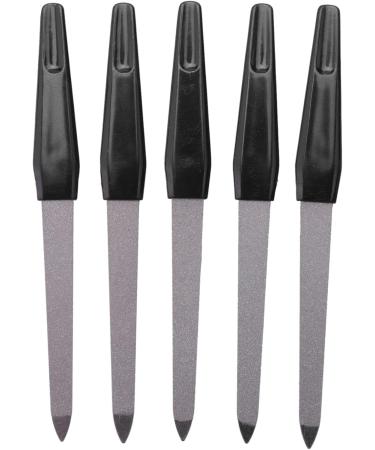 Nicfaky 5 Piece Double-Sided Metal Handle in Nail File for DIY Manicure Pedicure - Buy Online on SooperMarket.com