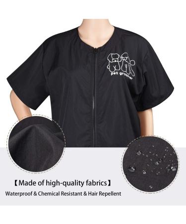 Shop XL Waterproof Antistatic Pet Groomer Uniforms | No Lifting Short-Sleeved Work Clothes for Men & Women - Ideal for Pet Shops - Buy Online on SooperMarket.com