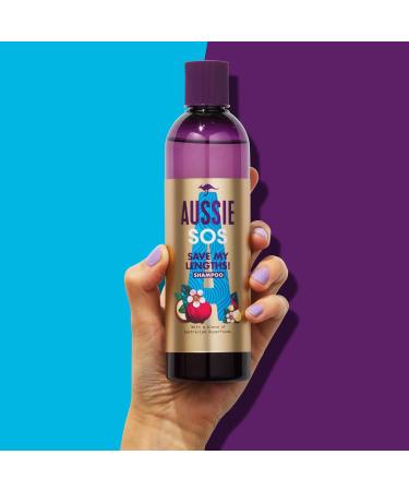 Aussie SOS Save My Lengths Vegan Shampoo - 290ml Hair Repair Treatment for Long & Damaged Hair with Australian Superfoods - Buy Online on SooperMarket.com