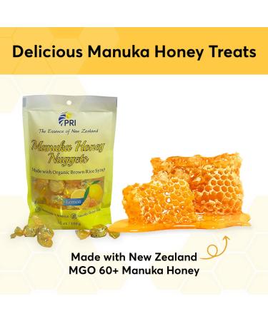 PRI Manuka Honey & Lemon Nuggets - All Natural Hard Candy | 3.5oz - Buy Online on SooperMarket.com