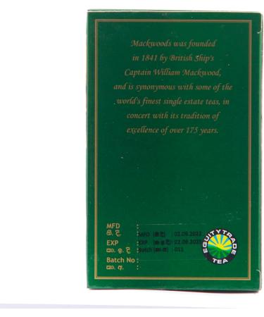 MACKWOODS EARL GREY FLAVOURED SINGLE ESTATE BLACK TEA IN 25 ENVELOPED TEA BAGS - Buy Online on SooperMarket.com