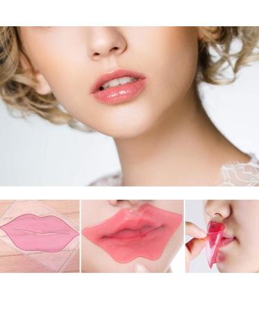 Delisoul Pink Collagen Lip Masks - 20 Pack Nourishing Moisturizing Gel Pads for Anti-Wrinkle Anti-Aging Hydration and Plump Lips - C-20 Count - Buy Online on SooperMarket.com
