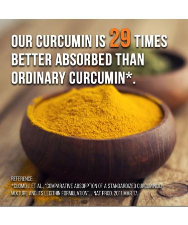 Intelligent Labs Meriva Curcumin Phytosome - 500mg Complex, 2900% Better Absorption, 120 Capsules - Soy Free - Buy Online on SooperMarket.com