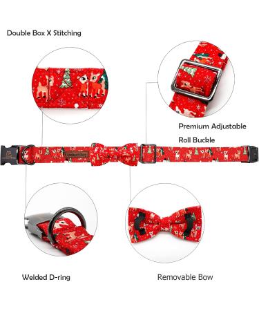 Lionheart Glory Christmas Hirsch Dog Shoe - Red Dwindle for Medium Dogs | 1 Pack Collar & Bowl - Buy Online on SooperMarket.com