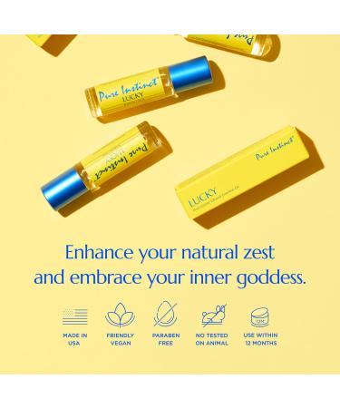 Pure Instinct Roll-On - The Original Pheromone Infused Essential Oil Perfume Cologne - TSA Ready (Lucky - Women) - Buy Online on SooperMarket.com