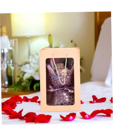 Angoily Rose Gift Box Decorative Soap Flower Birthday Bouquet Flower Bouquet Soap Flower for Women Soap Rose Bouquet The Gift Gifts Artificial Purple Miss Decorate 27X16CM Purple - Buy Online on SooperMarket.com