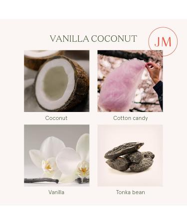 La Jolie Muse Vanilla & Coconut Scented Candle - 12.3oz Natural Soy Wax, Long Burning, Perfect Gift for Women - 80 Hours Scented Home Candle - Buy Online on SooperMarket.com
