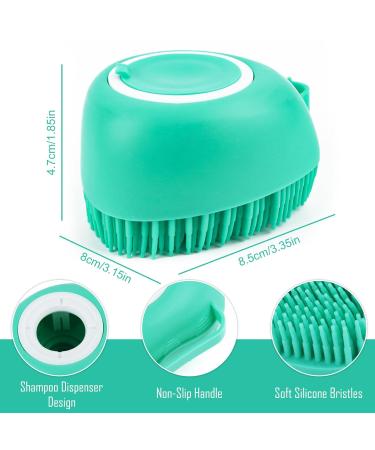 Best Dog Bathing Brushes | Soft Massage Shower Brush with Soap Dispenser for Dogs & Cats - Buy Online on SooperMarket.com