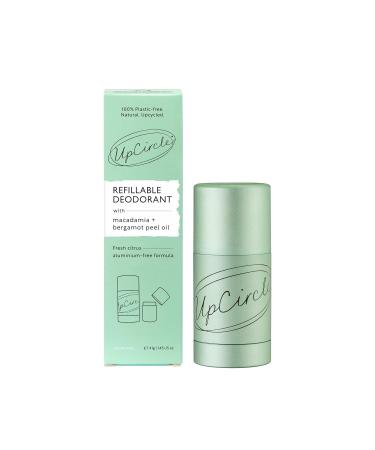 Buy UpCircle Refillable Deodorant with Macadamia & Bergamot - Natural Hydrating 24-Hour Protection - Ideal for Sensitive Skin - International Shipping Available - Buy Online on SooperMarket.com