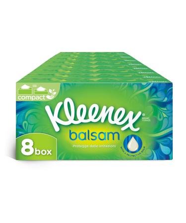 Kleenex Balsam Box Tissues Calming and Soothing 8 packs of 80 tissues each