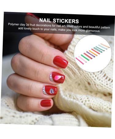 FRCOLOR 50pcs Nail Art Manicure Canes Sticks 3d Nail Art Canes Stick Rods 3d Nail Stickers Claycanes Nail Jewelry Diy Nail Art Nail Art Stickers Diy Nail Ornaments Cell Phone Accessories medium As Shown - Buy Online on SooperMarket.com