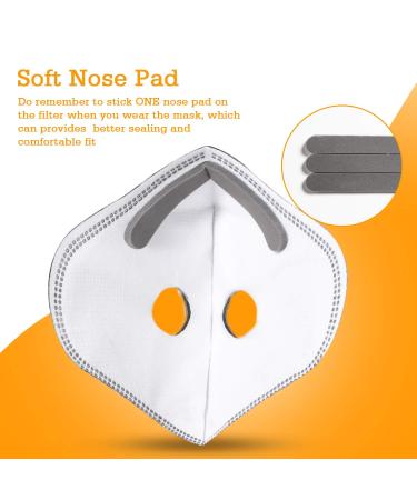 AstroAI 12 PCS Activated Carbon Filters Replacement Set for Dust Face Masks with Breathing Valves and Soft Nose Pads - Buy Online on SooperMarket.com