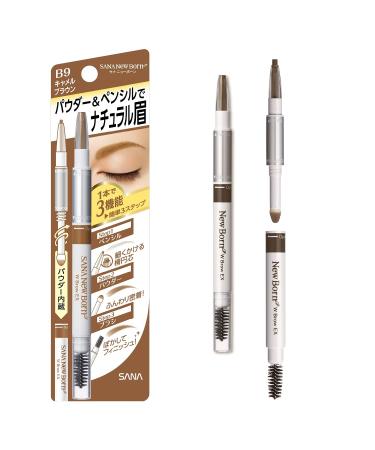 SANA New Born Eyebrow Mascara and Pencil Camel Brown