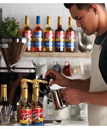 Torani Sugar Free S'mores Syrup 750ml Glass Bottle with Little Squirt Pump - 25.4 oz - Buy Online on SooperMarket.com