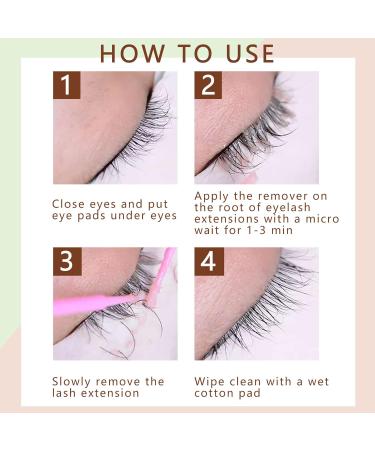 Eyelash Extensions Remover Cream 30g | Low Irritation Fast Action Adhesive Remover for Sensitive Eyes - Sweet Rose - Buy Online on SooperMarket.com