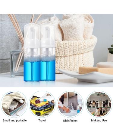 Beaupretty 2pcs Foam Dispenser Bottle Plastic Refillable Empty Mini Foaming Soap Shampoo Dispenser Pump Bottles for Travel 50ml (White) - Buy Online on SooperMarket.com