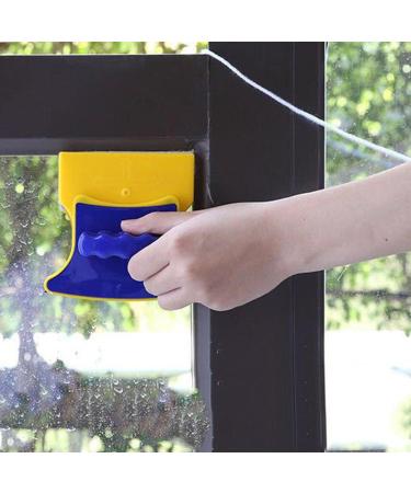 Jomewory 2 Pcs Double Sided Glass Cleaner Double Sided Glass Cleaner - Outside Window Cleaner Magnetic Window Cleaner with1.5m Rope for Window Cleaning Windows Thickness 3-8mm - Buy Online on SooperMarket.com
