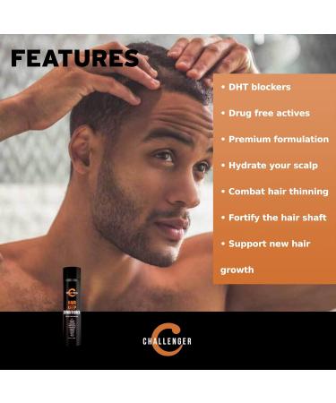 Challenger Men's Hair Keep Conditioner - DHT Blocking & Hair Growth | 10oz with Baicapil Caffeine Biotin & Argan Oil | 2 Month Supply - Buy Online on SooperMarket.com