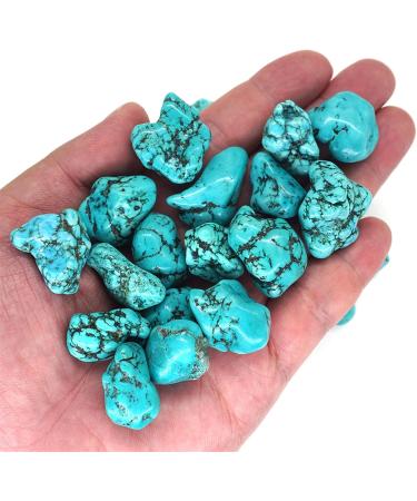 Natural Crystal Rough Natural White Turquoise Dyed Green Tumbled Irregular Stone Crystal Gemstone Natural Stone (Size : 10g) - Buy Online on SooperMarket.com