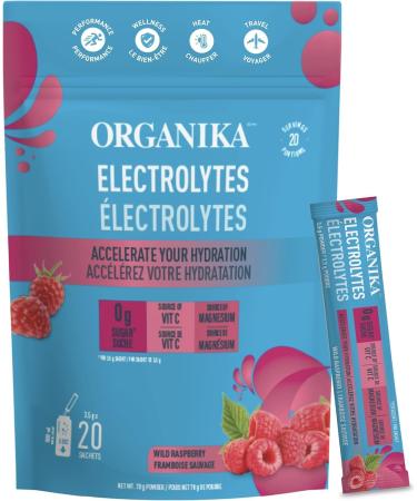 Organika Prebiotic + Probiotic Powder | Organika Electrolytes Powder - Wild Raspberry Sachets Powder + Organika Electrolytes Powder - Buy Online on SooperMarket.com