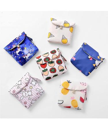 caralin Women Girl ute Portable Sanitary Pad Pouch Napkin Towel Holder Organizer onven Cotton and Linen - Buy Online on SooperMarket.com