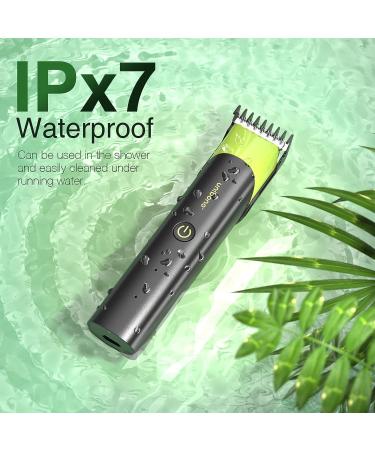 Unibono 2-in-1 Cordless Body Hair Trimmer & Clipper for Men - Electric Self-Sharpening Grooming Kit for Beard, Face, & Chest - Wet/Dry Shaver for Sensitive Areas - Black - Buy Online on SooperMarket.com
