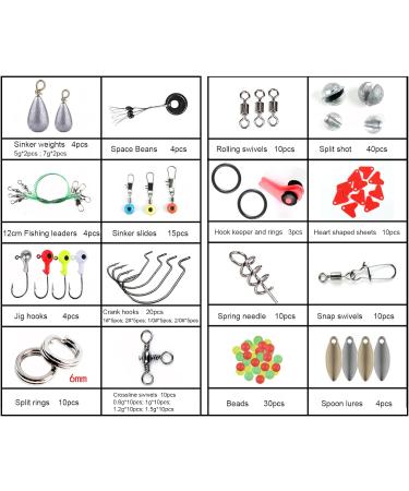 LIXADA 188-Part Fishing Accessory Set | Tackle Box Pliers Jig Hooks & More | 273 & 343 Accessories | International Shipping Available - Buy Online on SooperMarket.com