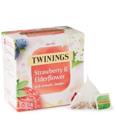 Twinings Strawberry and Elderflower Herbal Tea bags 20 Tea bags STRAWBERRY/ELDERFLOWER Single