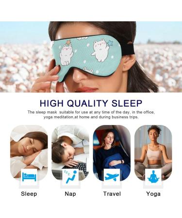 Haskirky Light Blocking Eye Mask for Adults - Adjustable, Breathable, and Comfortable for Travel, Yoga, and Meditation - Buy Online on SooperMarket.com