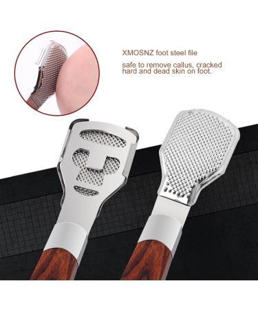 XMOSNZ Professional Foot Scrubber and Callus Remover with 10 Blades and Storage Cover - Buy Online on SooperMarket.com