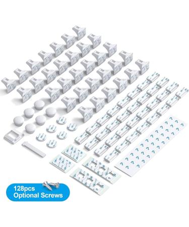 Upgraded Magnetic Cabinet Locks (32Locks and 6 Keys) Baby Proofing Magnetic Safety Locks with strong Adhesive One Minute Fast Easy and No Drill Installation 32locks+6keys - Buy Online on SooperMarket.com