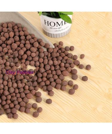 2LBS Brown Leca Clay Pebbles for Plants & Orchids | Hydroponic Grow Media & Horticultural Drainage - Buy Online on SooperMarket.com