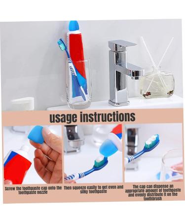 4PCS Self Closing Toothpaste Caps Food Grade Silicone Toothpaste Cap Flower-Shape No-Waste Toothpaste Squeezer Caps Portable Toothpaste Cap Dispenser - Buy Online on SooperMarket.com