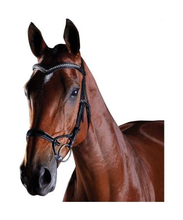 Collegiate ComFiTec Patent Snaffle Bridle Black Cob