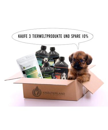 Herbal Land Black Cumin Oil for Horses Dogs & Cats - 100% Pure Cold-Pressed - 2 Liters (2x1L Dosing Bottle) - German Premium Quality - Buy Online on SooperMarket.com