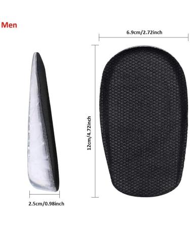 Height Increase Insoles - Invisible Silicone Heel Lift Gel Pads for Extra Height | Comfort & Discreet Support - Buy Online on SooperMarket.com