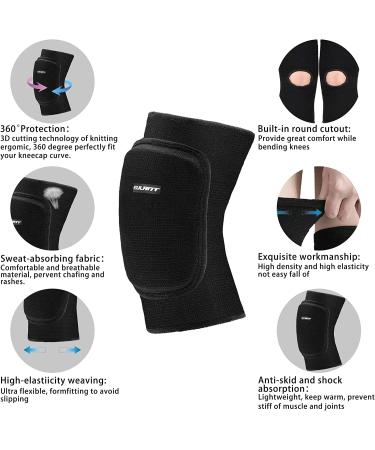 ONTYZZ Kids Knee Pads with Sponge Padding for Roller Skateboard Bike - Small Black - Buy Online on SooperMarket.com