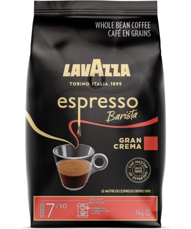 Lavazza Espresso Gran Crema Beans 1000gm(Packaging May Vary) & Lavazza Crema E Gusto Ground Coffee Blend Espresso Dark Roast 250 g Brick - Authentic Italian - Buy Online on SooperMarket.com