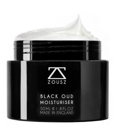 ZOUSZ Black Oud Mens Face Moisturiser Hydrating Daily Mens Face Cream Natural Facial Moisturiser for Men Ultimate Mens Skin Care Solution Perfect Men's Face Cream Gift for Him 50mL