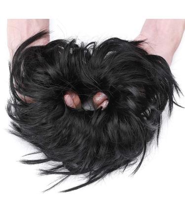 XXL Dark Black Hairpiece Extensions Bun - Updos & Hair Ties for Women | 45g High-Quality Hair Extensions - Buy Online on SooperMarket.com