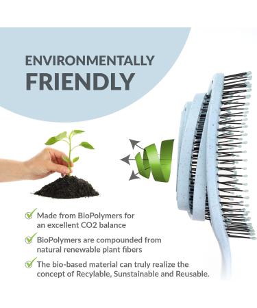 marQus Detangle Hair Brush - Ultra-soft Bristles for Men & Women - Tangle-Free Hair, Wet & Dry Use - 1pcs Arctic Brush - Buy Online on SooperMarket.com