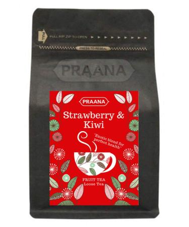 PRAANA TEA Strawberry and Kiwi Fruit Tea 100 g