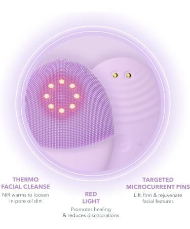 FOREO Luna 4 Plus Facial Cleansing Brush + LED Red Mask - Antiaging Face Massager for Sensitive Skin - Buy Online on SooperMarket.com
