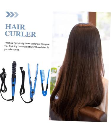 Baluue 1 Set Curling Iron Set Curling Wand Hair Curler Comb Hair Rollers Hair Straightener Curlers Abs - Buy Online on SooperMarket.com