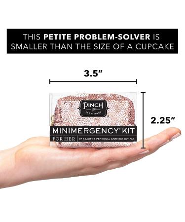 Pinch Provisions Minimergency Kit For Her - 17 Essential Items in Compact Rose Gold Pouch - Perfect Gift for Parties and Birthdays - Buy Online on SooperMarket.com