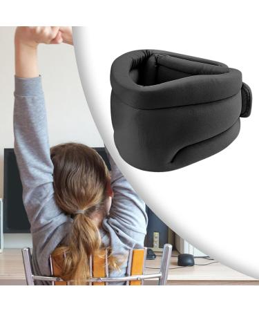Predolo Cervicorrect Neck Support Foam Pillow - Soft Sponge Neck Brace for Airplanes Black | International Shipping Available - Buy Online on SooperMarket.com